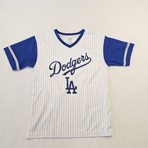 Genuine Merchandise Dodgers Blue and White Kids Jersey Size 10/12